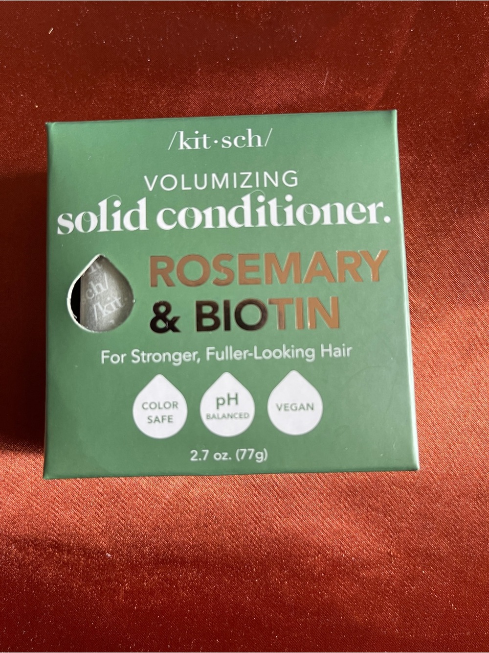 Kitsch Volumizing Solid Conditioner Rosemary & Biotin - Green